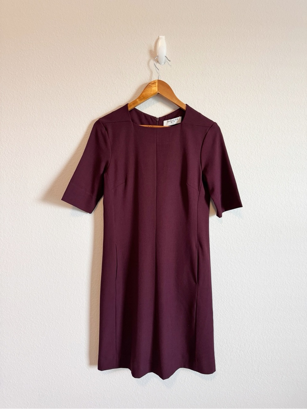 MM Lafleur The Emily Dress in Claret Elegant A Line Office Dress Size 4